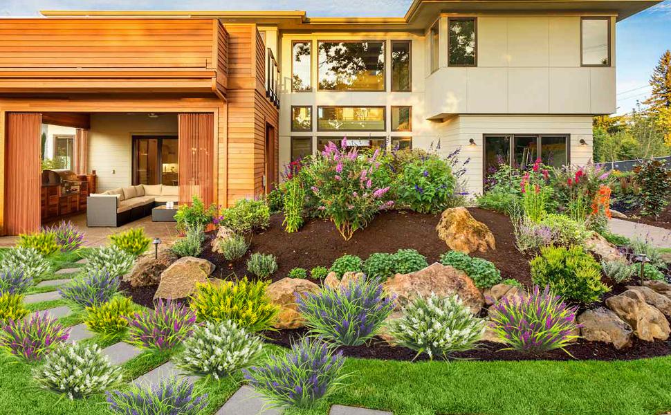 Outdoor Artificial Flower Garden